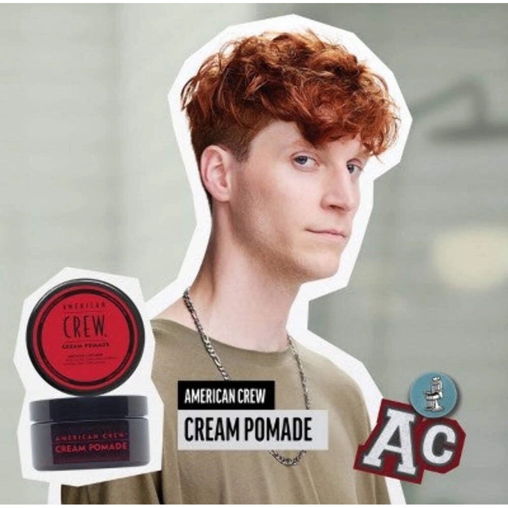 American Crew Men's Light Hold and Low Shine Hair Styling Cream Pomade 3oz - New - Picture 4 of 4